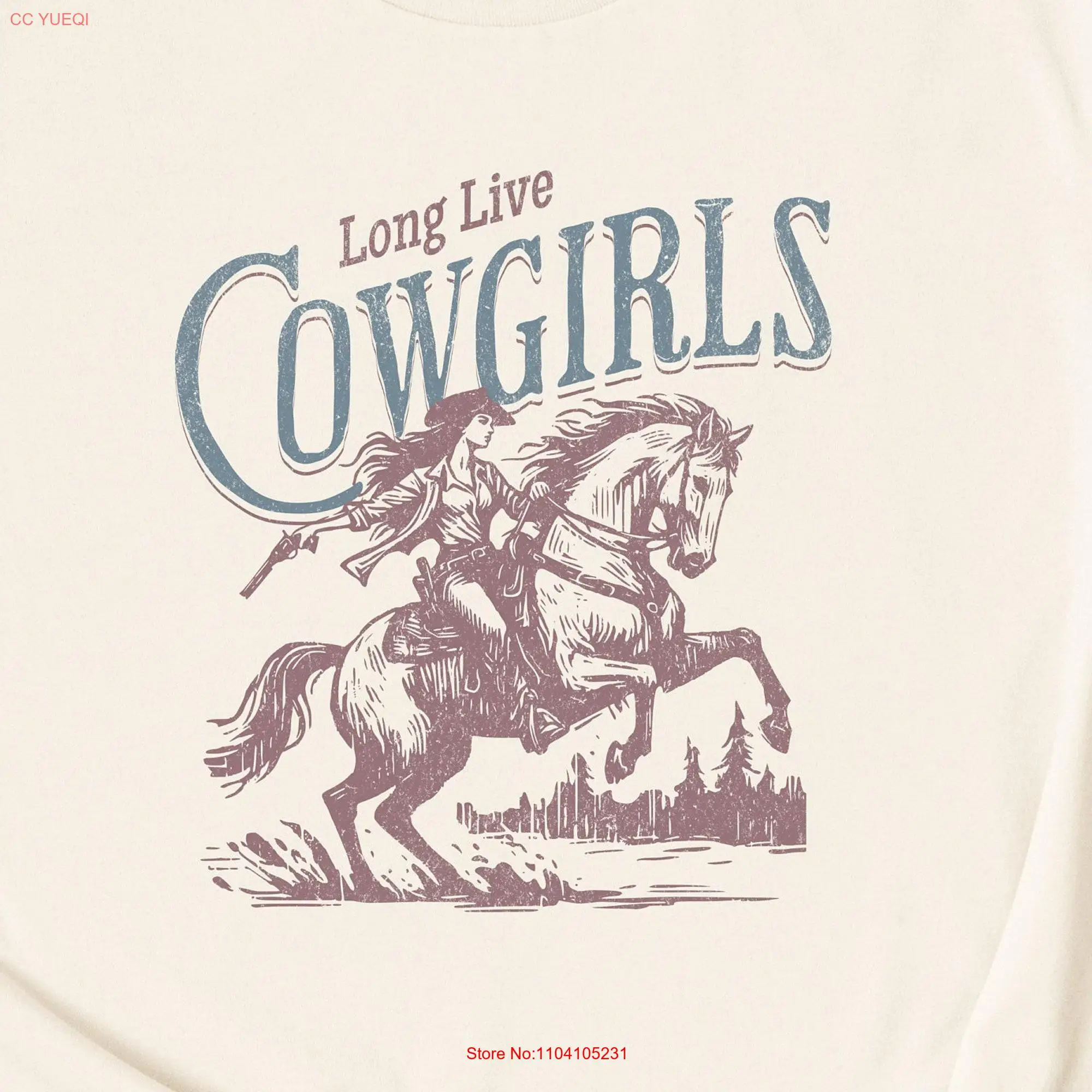 Long live cowgirls shirt Cowgirl Stagecoach Wild wesT T DeserT Vintage western long or short sleeves