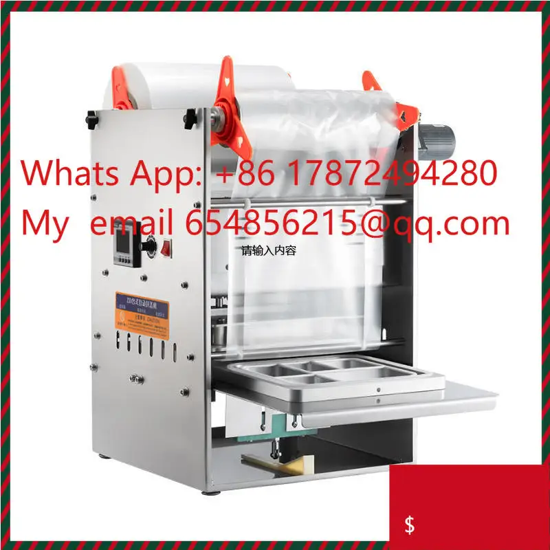Food Packaging Economical Solutions Sealing Food Containers Paper Tray Storage Portable Manual Tray Seal Machine