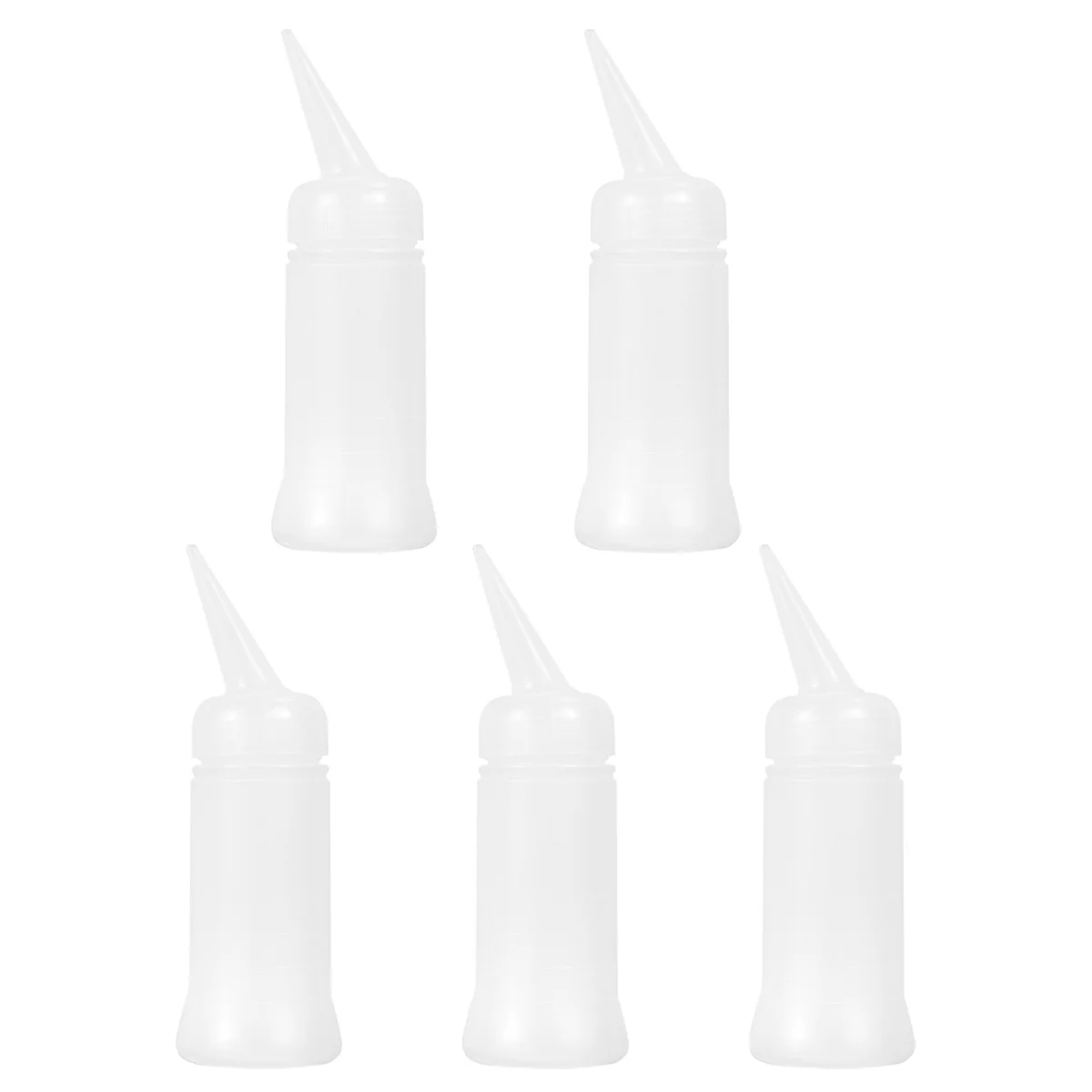 

5Pcs Hair Dye Spray Bottle Portable Refillable Shampoo Container Hairdressing Salon Plastic Sprayer Water Sprayer White 120ml