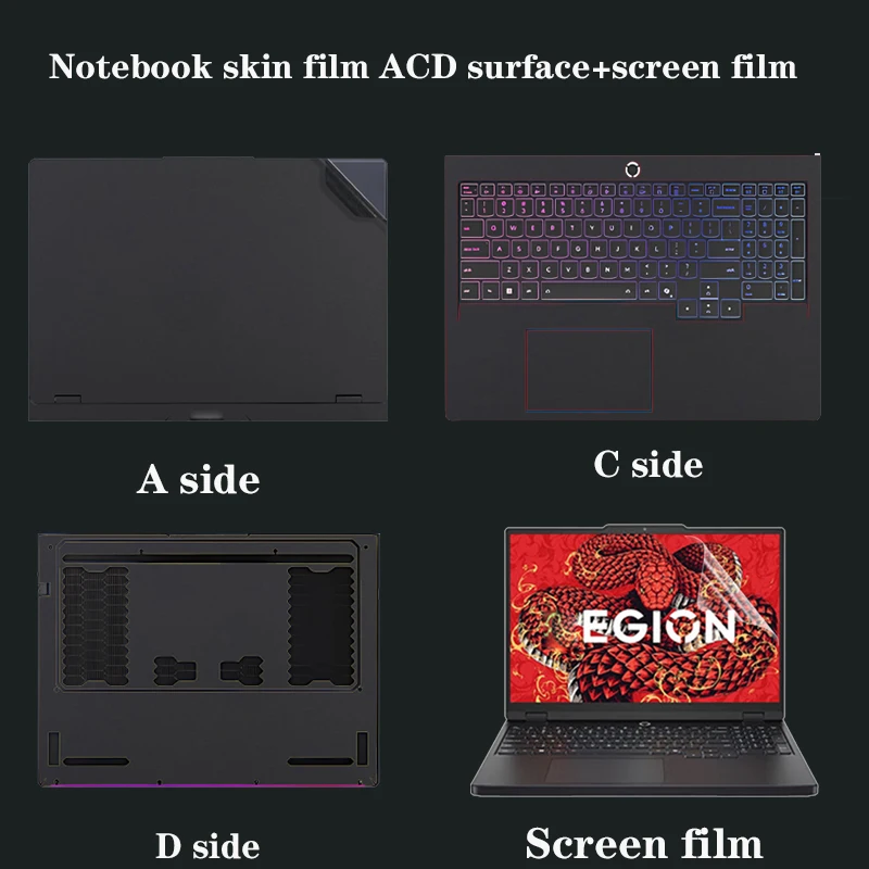 

For 16inch Lenovo Legion 7i Gen 10 16IAX10 Laptop skin Easy-to-cut sticker screen protective film for computer body