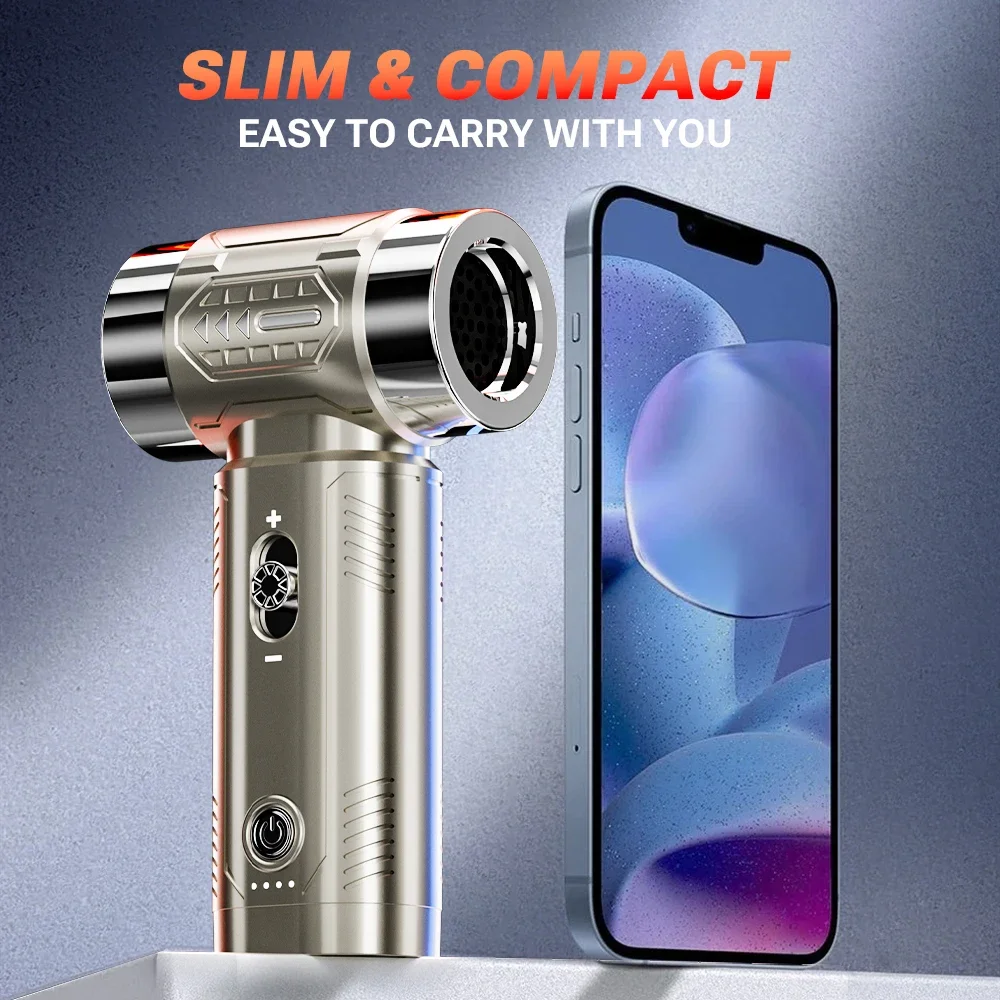 SZUK Mini Air Blower Brushless Motor Turbo Jet Fan Handheld Portable Duct Fan Turbofan air blower Powerful Car Vacuum Cleaner