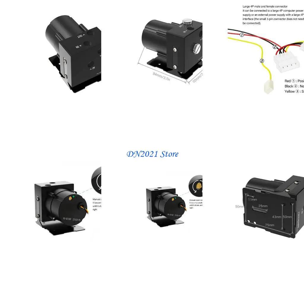 

F3KE Heavy Duty PC Охлаждающий водяной насос 1200 л/ч контроль температуры ПК Водяной охлаждающий насос Тепло.