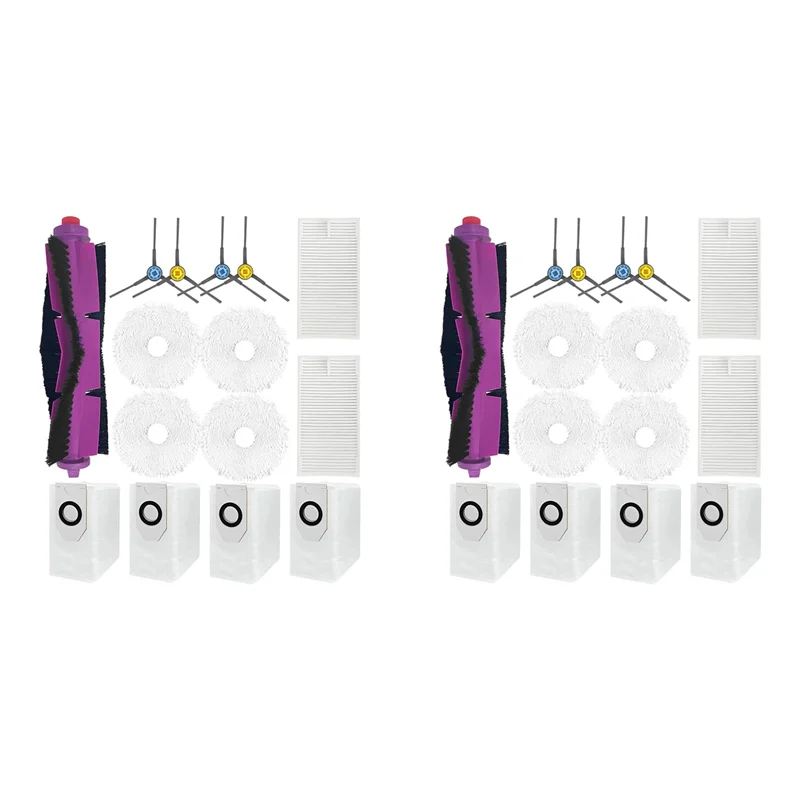 

ABLN-2 Set For Eureka J12 Ultra Vacuum Cleaner Main Side Brushes Hepa Filters Mop Pads Dust Bags Replacement Parts