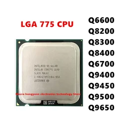 Dört çekirdekli Q6600 Q6700 qcore Q8200 Q8300 Q8400 Q9300 Q9400 Q9500  core Q9450 Q9650 650 775 pin CPU çekirdek