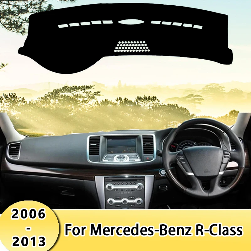 

Car Dashboard Cover Sun Shade Mats Avoid Light Pads Instrument Panel Protective Carpets For Mercedes-Benz R-Class 2006-2013 2007