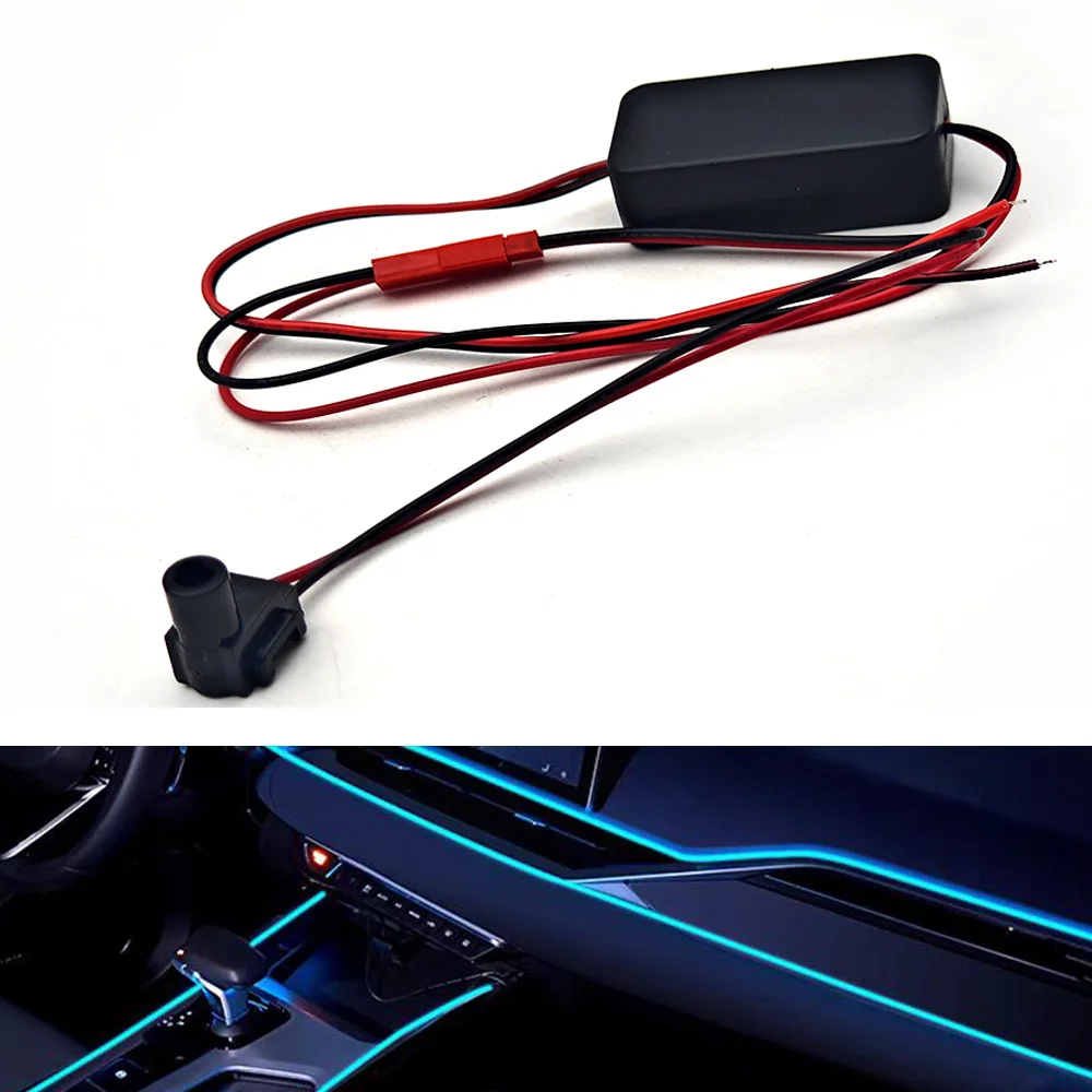 

12V/24V 1W LED Light Source Plastic LED Car Interior Ambient Strip Lights Fiber Optic Atmosphere Neon Lighting 3/5/8MM Hole