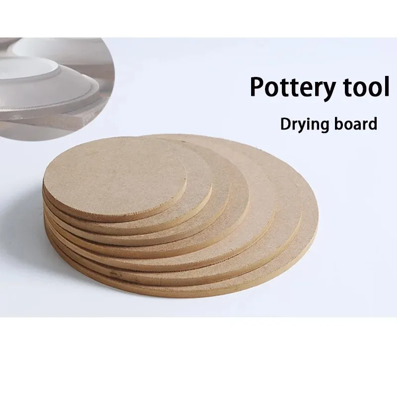 12-25CM Pottery Wheel Bat Drying Fiberboard Pottery Drying Board DIY Clay Tool Ceramic Sculpture Balanced Turntable Pottery Tray