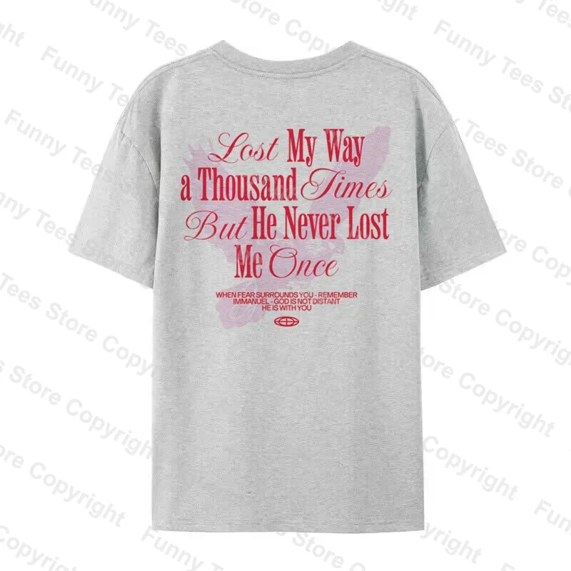 Christian Streetwear T-Shirts for Men Women Retro Aesthetic Bible Verse T Shirt Oversized Cotton Jesus Faith Tee Religious Gifts view 4