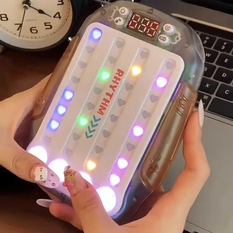 

New Model Quick Push Game Eye Sensory Console Multiplayer Versus Board Game Dance Master Handheld Gamepad Hand Training Toy