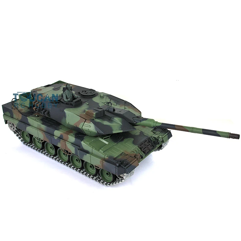 HENG LONG 1/16 7.0 Upgraded Leopard2A6 RC Tank 3889 Metal Tracks W/ Rubbers Remote Control Car Toys for Boys TH17583-SMT4