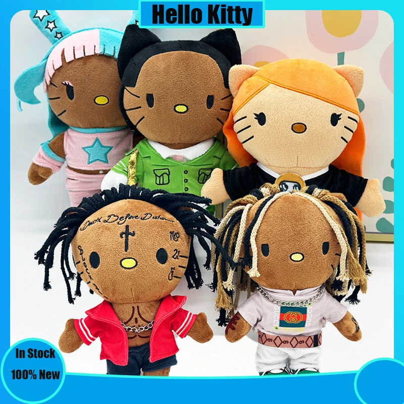 In Stock Miniso Hello Kitty Travis Scott ICE SPICE Anime Plush Toy Customized Plush Toy Stuffed Soft Plush Children Gifts