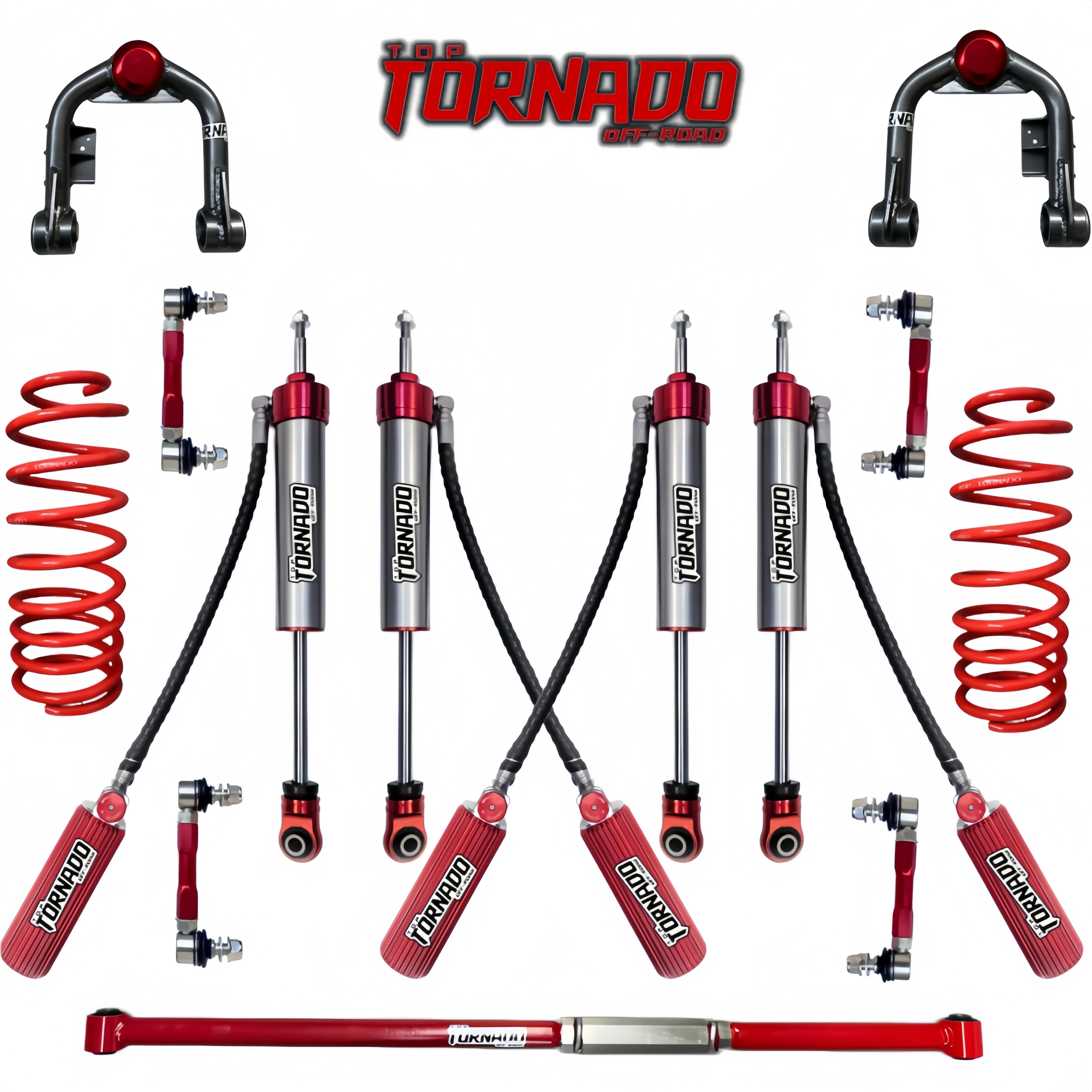 High-quality 4x4 Off-road Nitrogen Compression Rebound Adjustable Suspension Lift Kit for Toyota LC100