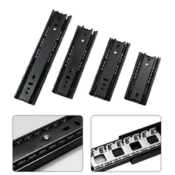 5/6/8Inch Steel Drawer Slides Close Drawer Track Rail Sliding Three-Section Ball Bearing Cabinet Slides Furniture Hardware