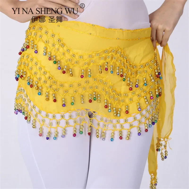 New Belly Dance Belt Costume for Women Bells Tassel Hip Scarf Oriental Tribal Dance Belt Performance Accessories Zills Coin Belt