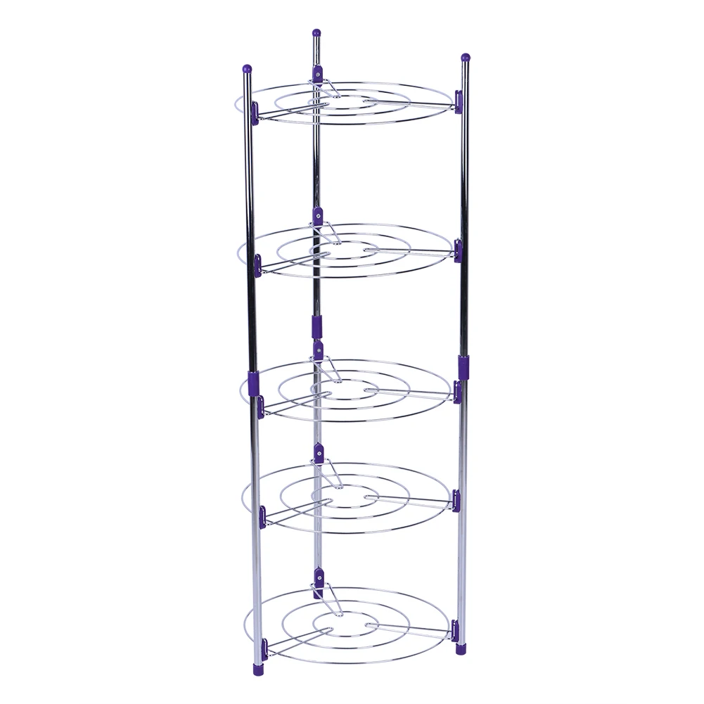 Metal Storage Shelves 5 Tiers Home Kitchen Pans Pots Storage Rack  Metal Wire Shelving Organizer Kitchen Storage Shelves