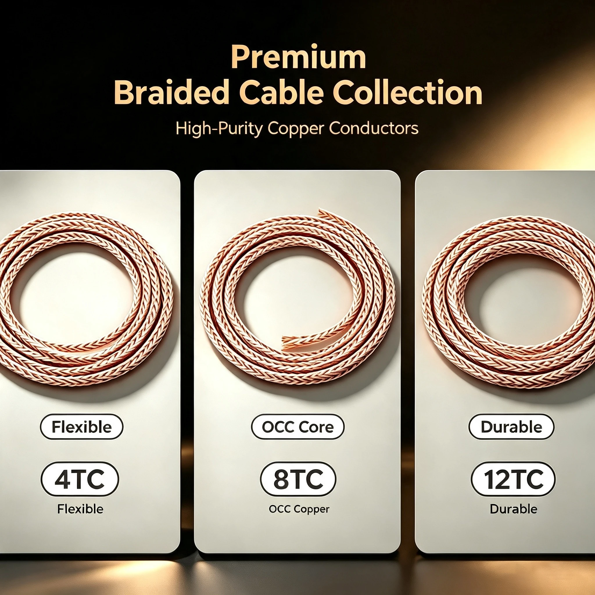 High Purity 4TC/8TC/12TC 8/16/24 strands 7N OCC Copper Bulk Cable Hifi Audio DIY RCA Speaker Loudspeaker Power Cord bulk wire