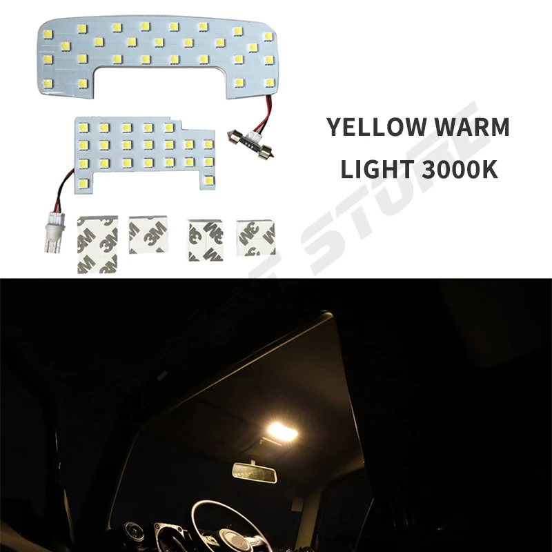 For Suzuki Jimny 3-doors JB64 JB74 2019 2020 2021 2022 2023 Interior Reading LED Night Lamps Dome Map Roof Lights Bulbs  6500K