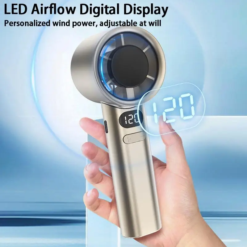 Portable Mini Turbine Cooling Fan Rechargeable Usb Powered Fan_voghion.com