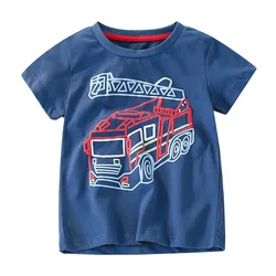 Brand Quality 100% Combed Cotton t-shirts Short-sleeve Baby Boys Clothes 2025 Summer Children Bebe Kids Girls Casual Cartoon Tee