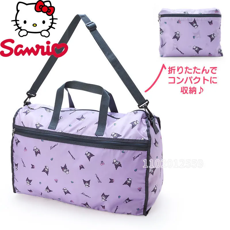 Sanrio Hello Kitt New Portable Travel Bag High Capacity Women\'s Travel Bag Luxury Brand Cartoon Fashion Fitness Bag High Quality