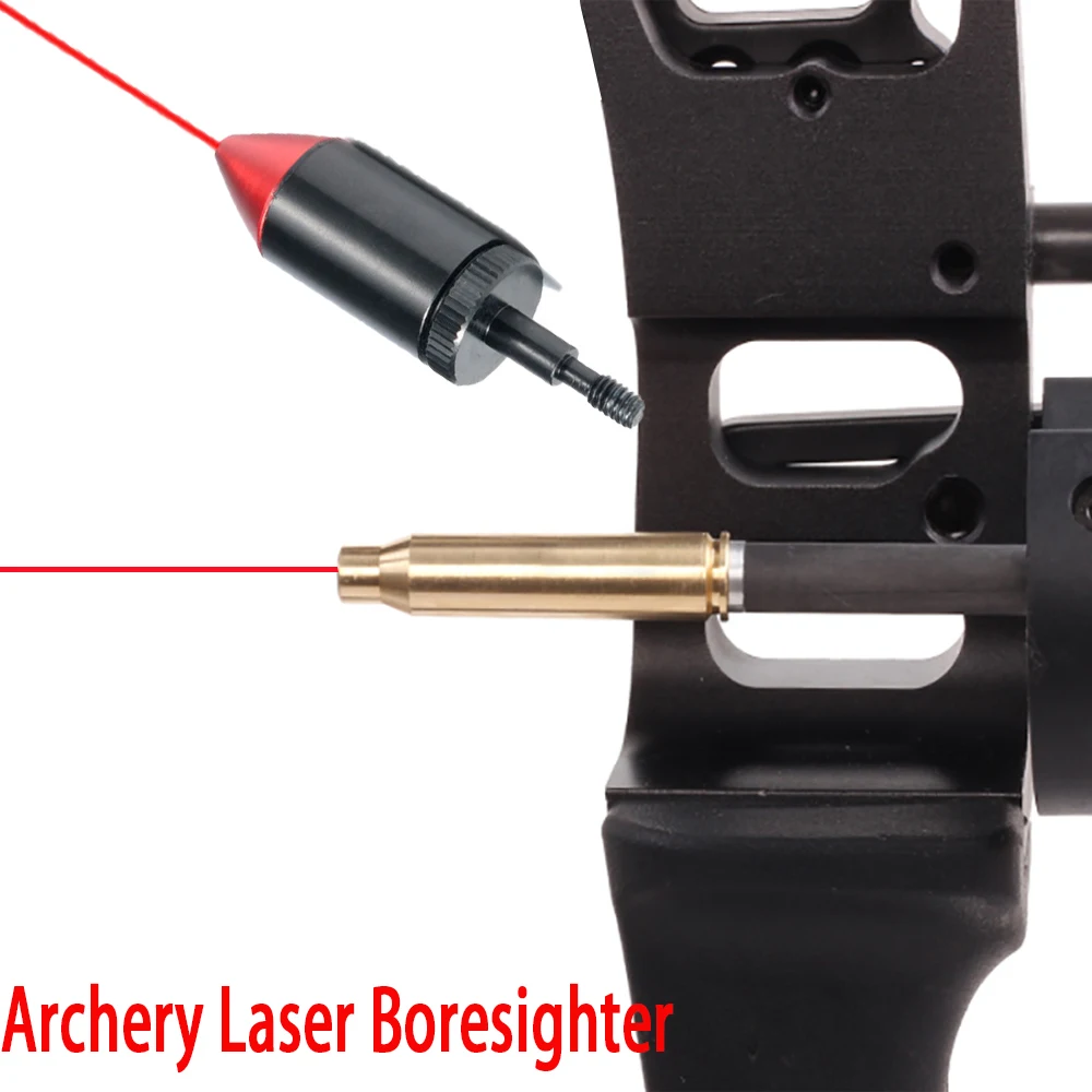 Tactical Archery Arrows Red Laser Sight Boresight Red Dot Scope Collimator for Hunting Shooting Target Crossbow Compound Bow