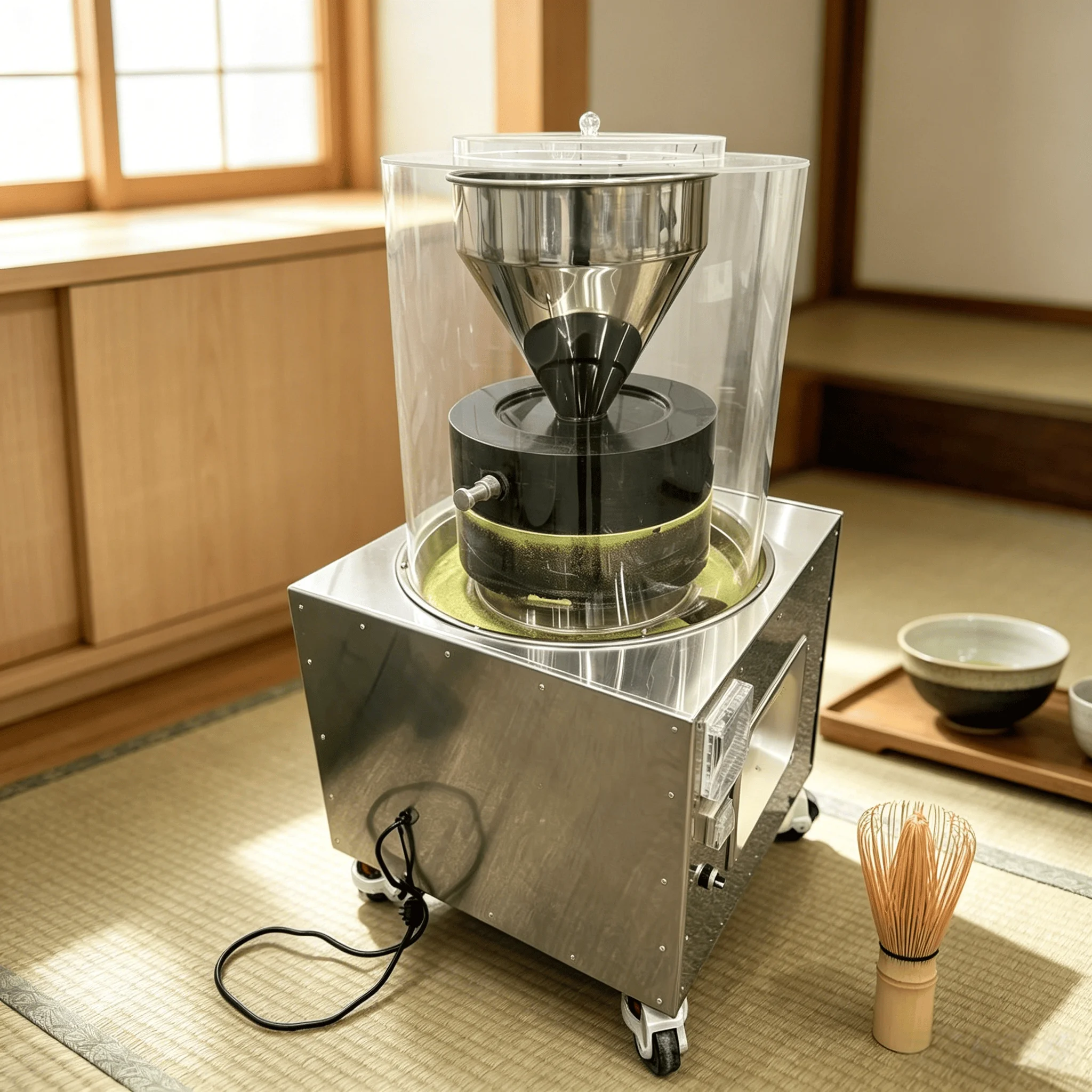 Ultra Fine Powder Grinder With Gearbox And Bearing 220V For Bakery & Beverage Use