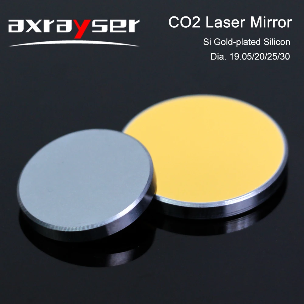 Imagem -05 - Laser de Silício Banhado a Ouro para Máquina de Corte do Gravador Espelhos Reflexivos do si 19.05 20 25 30 10.6um 400w