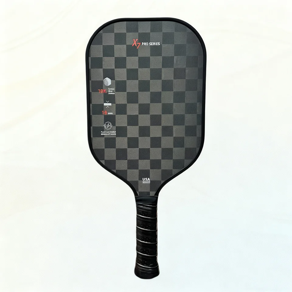 

2025 X7 Pro Series 16MM 18K Carbon Fiber Pickleball Paddle – USAPA Approved Honeycomb Core for Pro Power & Spin
