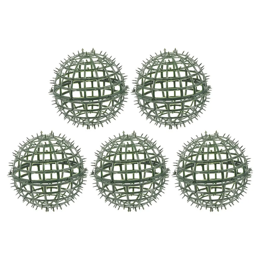 

5Pcs Flower Arrangement Holder Decorative Grass Ball Rack Artificial Plant Topiary Cage Sturdy Plastic Plant Stand for Home