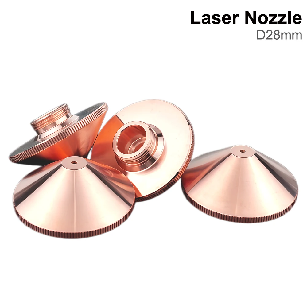 QDLASER D28mm Single Double Layer Fiber Laser Nozzle 0.8-5.0mm Copper Tip for Precitec WSX Cutting Head