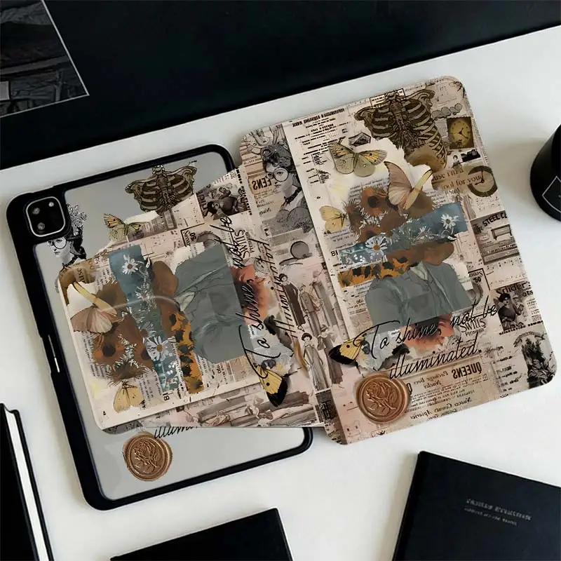 360°Rotatable Tri-Fold Stand Cover For IPad Mini6 8.3 Pro 10.5 Pro11 iPad A16 2025 11 Air11/13 iPad 10.2 7/8/9 4/5 10.9 10th