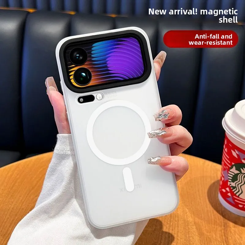 حافظة لهاتف Xiaomi 17 Pro Max جديدة ذات ملمس جلدي غير لامع شفط مغناطيسي غطاء كامل مضاد للسقوط لهاتف Xiaomi17 Pro مقاوم للصدمات Funda