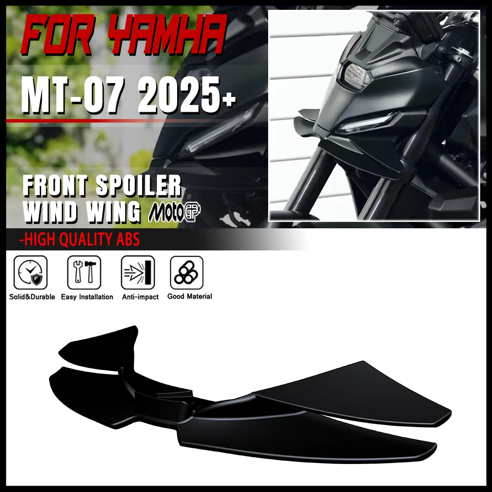 

Для YAMAHA MT-07 2025 мотоцикла прижимная сила крылышка аэродинамическое крыло передний спойлер комплект MT07 2025 + новые аксессуары передний спойлер