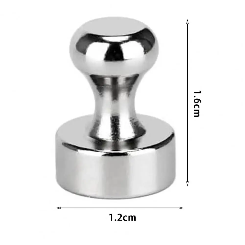 دبابيس دفع مغناطيسية معدنية للسبورة البيضاء ، مغناطيس ثلاجة قوي ، لوازم تجليد ، ثلاجة ، 10 دبابيس