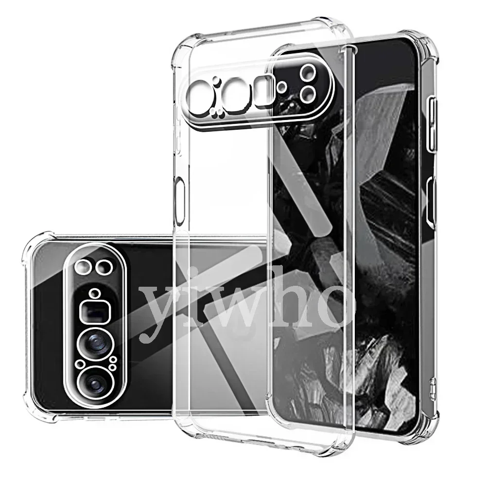 Funda de teléfono transparente para Google 9 Pro, funda protectora trasera para cámara para Google Pixel 8 7 6 Pro A 9pro 7a Clera, carcasa suave de TPU