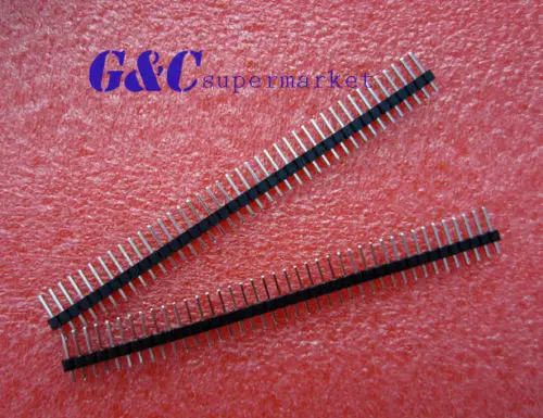 20PCS 2.54mm 40 Pin Male Single Row Pin Header Strip GOOD QUALITY