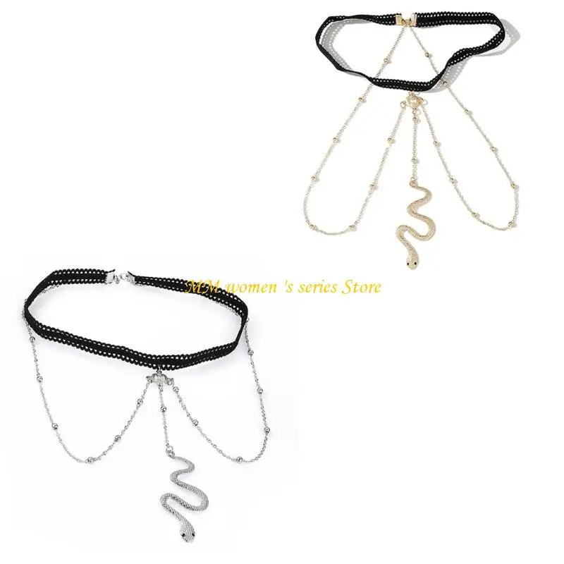 Q39C Multilayer Lace Styes chain chain chains tassels trend trend meshes trend chain chain #3