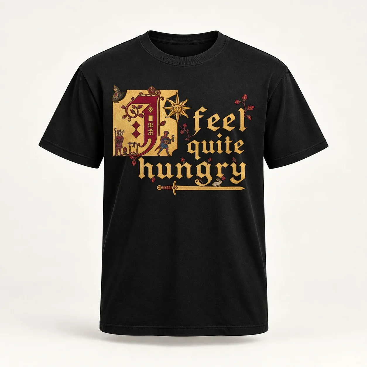 I feel quite hungry KCD Oversized Women T-Shirt aesthetic clothes funny cropped t shirts for Women