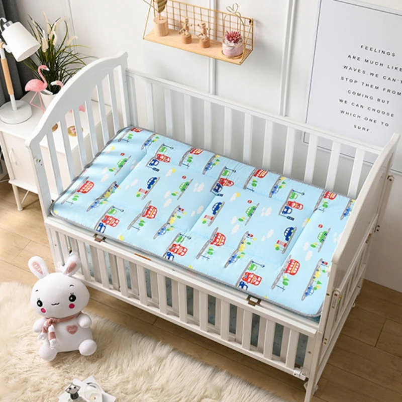 IMBABY Bed Mattresses Thick Baby Cradle Mattress Pad Cute Cartoon Baby Bed Mattress Crib Cotton Mattress Cradle 120x60 135X60