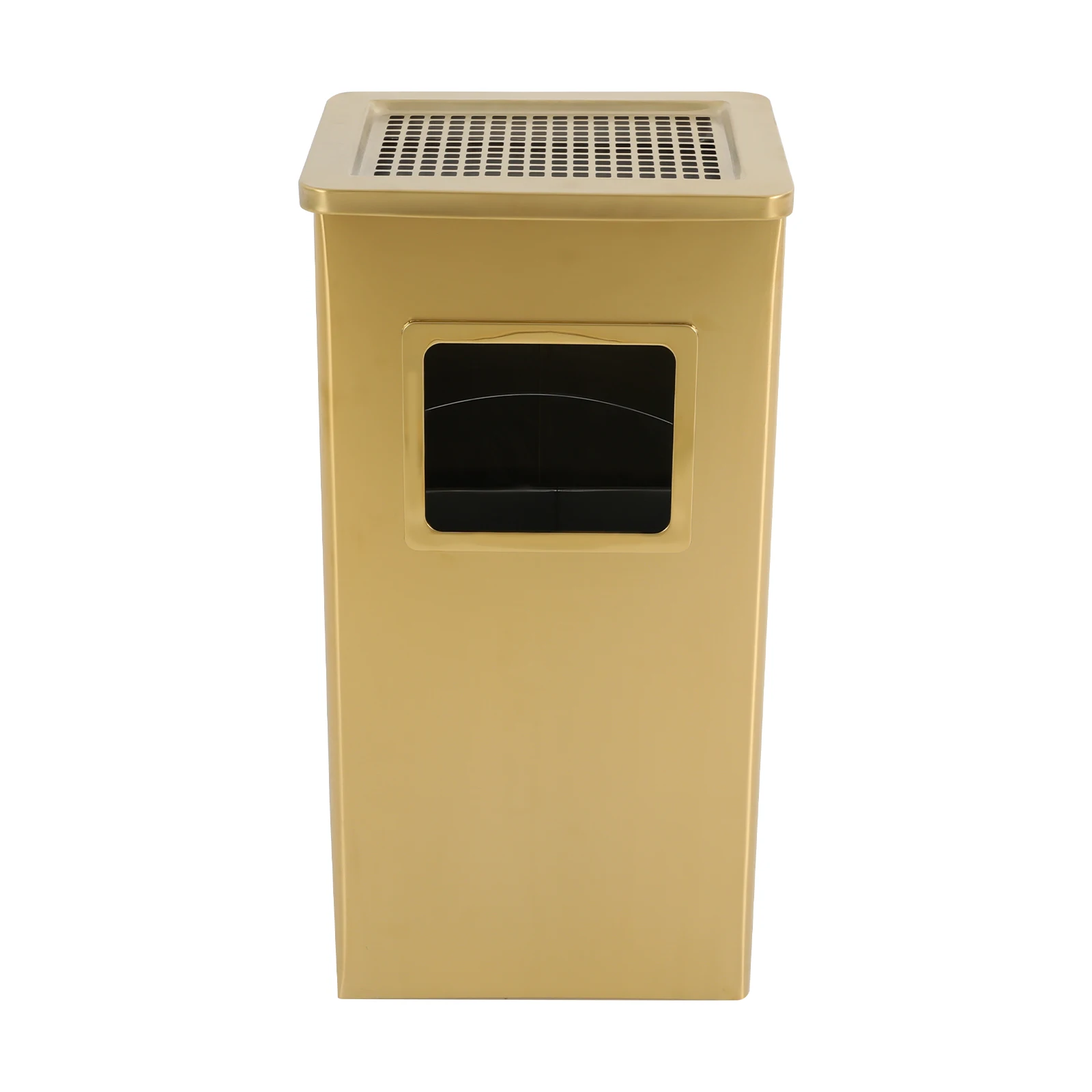 

Durable Rust-Proof Garbage Can, 201 Stainless Steel Trash Bin with Detachable Tray, for Kitchen Bathroom Cafe, 3 Colors Optional