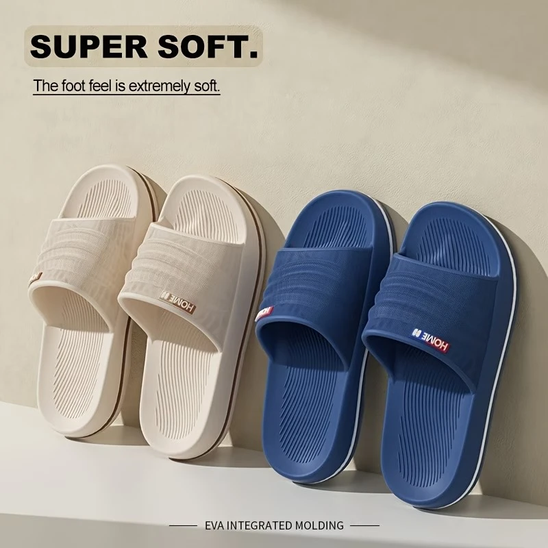 Summer EVA Slippers Women Men ventilate Soft Thick Sole Non Slip Bathroom Slides Indoor Outdoor Beach party Casual Home Sandals