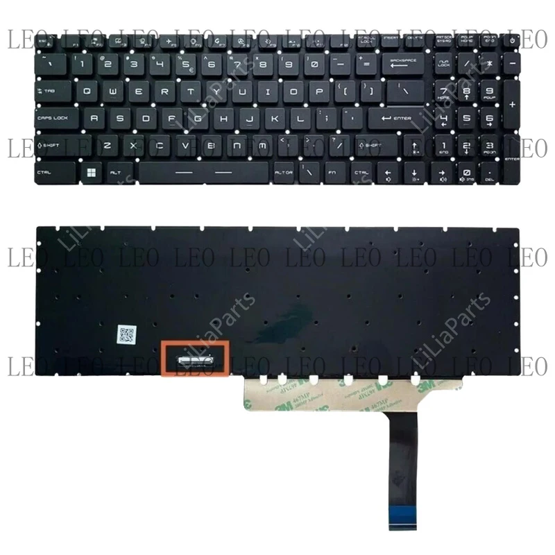 JJ  For MSI GE76 Raider 10UG 10UH 11UG 11UH 11UE MS-17K3 GP76 Keyboard RGB Backlit