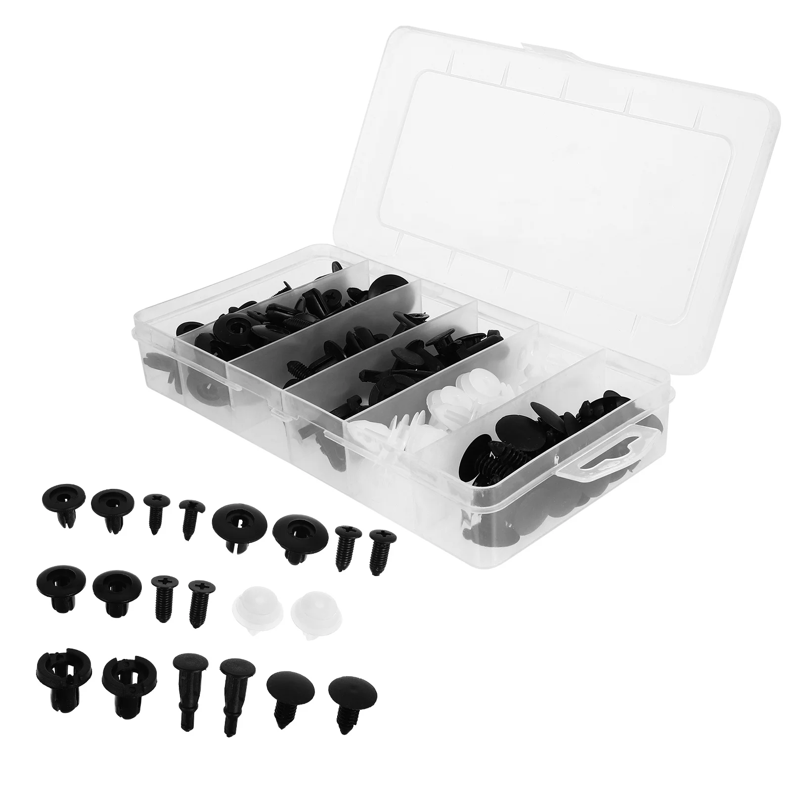 

100Pcs Durable Plastic Car Retainer Clips Bumper Fasteners Door Trim Push Retainer Bumper Clips Door Trim Clip