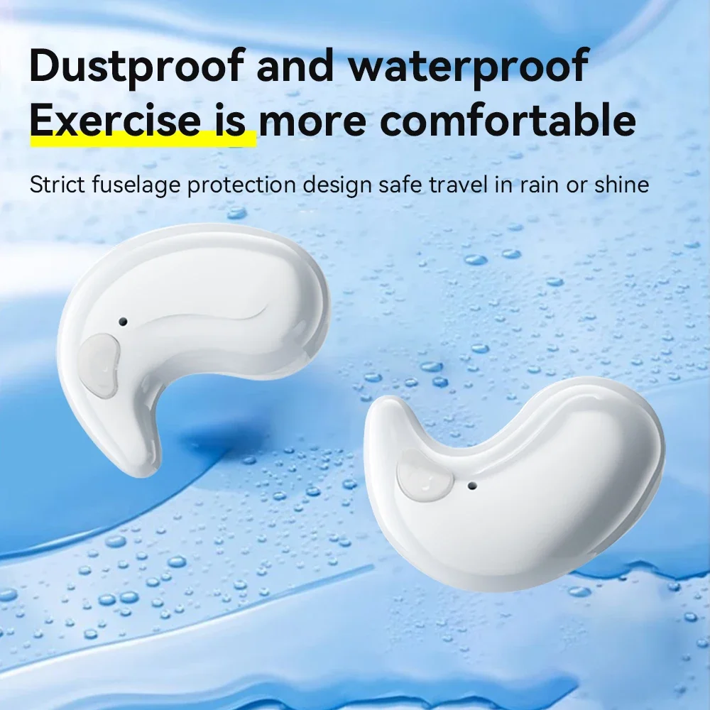 X55 Mini Wireless Bluetooth Earphone Stereo HIFI Music Earbuds Noise Reduction Sport Game Sleep Earplug PX5 Waterproof Headphone