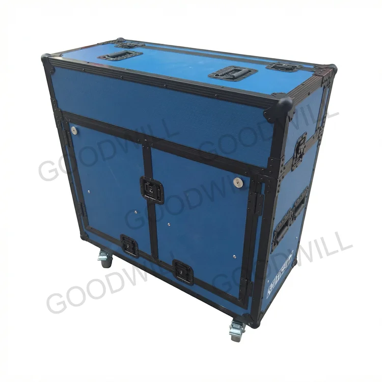 ATA Flight Case, Aluminum Plywood Heavy Duty Road Case, Waterproof Fireproof Flip-Down Design Equipment Protection Case