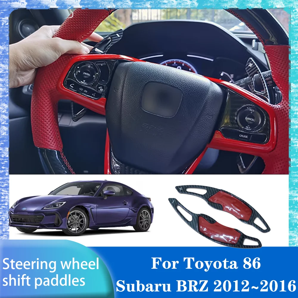 

Carbon Fiber Pattern Car Steering Wheel Shift Paddle Extension For Toyota 86 Subaru BRZ 2012~2016 2013 Modification Accessories