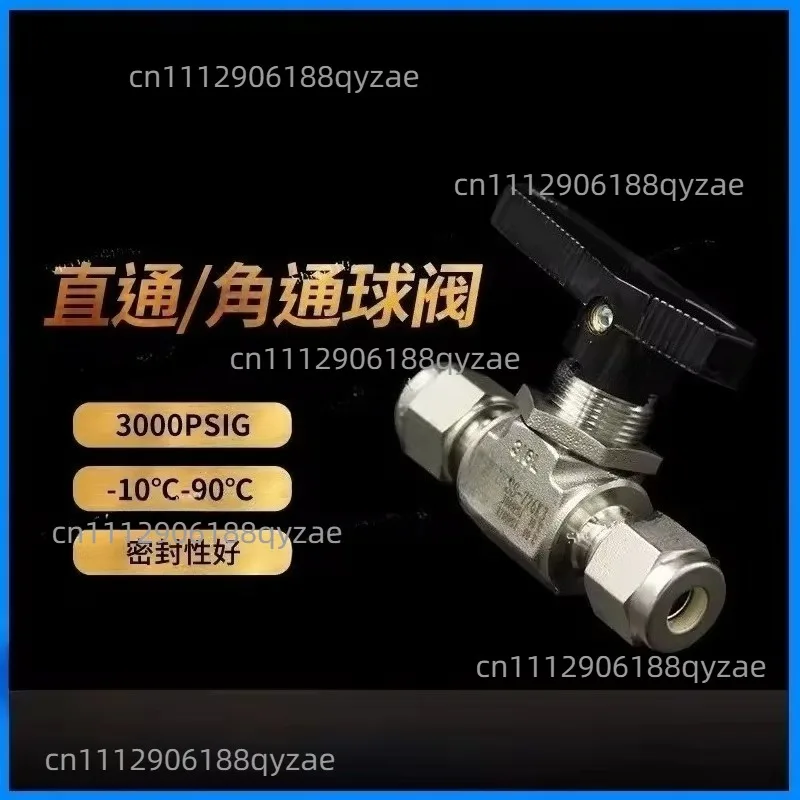 Switch  Ferrule Fitting Tube Ball Valve 2-way Ball Valve 316L Stainless Steel Globe