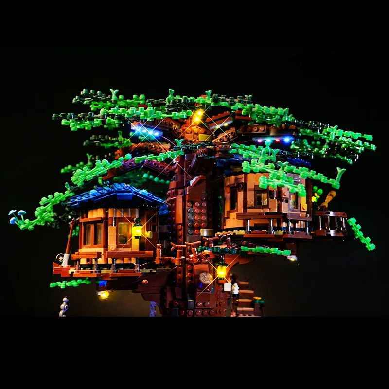 Kit de luz LED para LEGO 21318, casa en el árbol, lámpara de flor de alegre, regalo DIY (no incluye bloques de construcción, Kits de ladrillos, juegos de modelos)