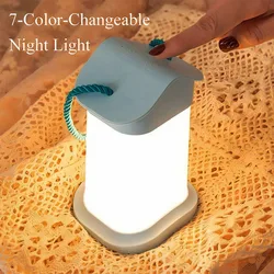Baby Night Lamp Touch 7 Modes Dimming Kids Lamp USB Charging Night Light Ambient Table Light Soft Light Table Lamp For Kids Gift