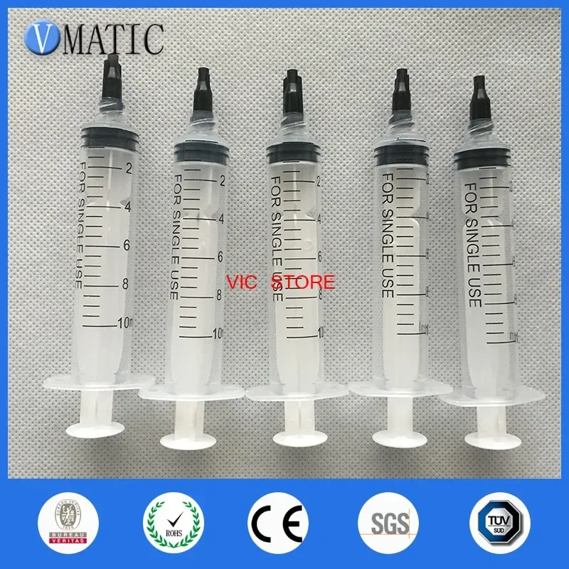 Free Shipping Adhesive Glue Liquid Dispenser Kits Pack 5Pcs Glue Dispensing Syringe + 5Pcs Dispenser Syringe Tip Cap